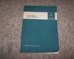 1982 Mercedes Benz 240D Engine OM616 Service Manual
