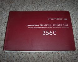 1965 Porsche 356C Parts Catalog Supplement