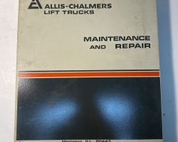 ALLIS-CHALMERS ACE30CR FORKLIFT Shop Service Repair Manual