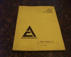 ALLIS-CHALMERS F40-24PS100 FORKLIFT Parts Catalog Manual