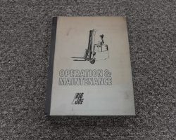BIG JOE PD20-60 FORKLIFT Owner Operator Maintenance Manual