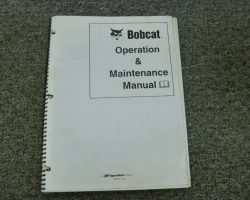 Bobcat T3093CD Telehandler Owner Operator Maintenance Manual