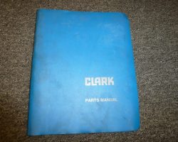CLARK C18C FORKLIFT Parts Catalog Manual