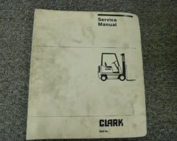 CLARK ESX15S FORKLIFT Shop Service Repair Manual