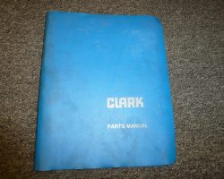 CLARK TMX17 FORKLIFT Parts Catalog Manual