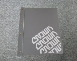 CROWN 30RCTT FORKLIFT Shop Service Repair Manual