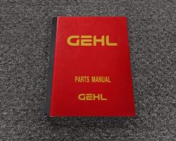 GEHL DL1055 TELEHANDLER Parts Catalog Manual