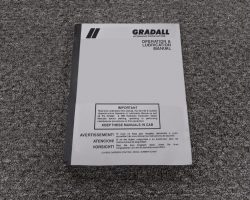 GRADALL 522D TELEHANDLER Owner Operator Maintenance Manual