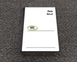 HOIST F180 FORKLIFT Parts Catalog Manual