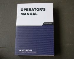 HYUNDAI 110D-9 FORKLIFT Owner Operator Maintenance Manual