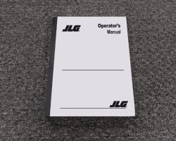 JLG 100HX BOOM LIFT Owner Operator Maintenance Manual