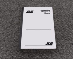 JLG 35E BOOM LIFT Owner Operator Maintenance Manual