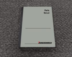 JUNGHEINRICH ECP100-3 FORKLIFT Parts Catalog Manual