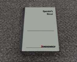 JUNGHEINRICH EFX410 FORKLIFT Owner Operator Maintenance Manual