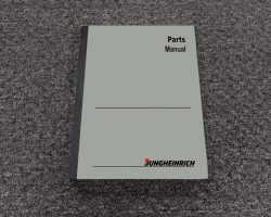 JUNGHEINRICH EFX410 FORKLIFT Parts Catalog Manual