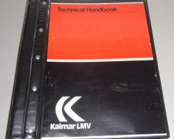 KALMAR DC18-EC5 CONTAINER HANDLER Shop Service Repair Manual