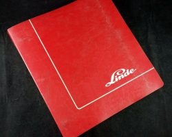 LINDE P30C ION TOW TRACTOR Parts Catalog Manual
