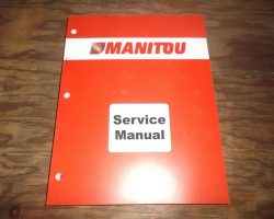 MANITOU MRT1742 TELEHANDLER Shop Service Repair Manual
