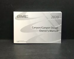 2020 GMC Canyon & Canyon Denali Owner's Manual