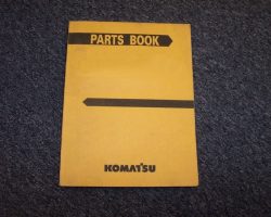 KOMATSU FD30T-16 FORKLIFT Parts Catalog Manual