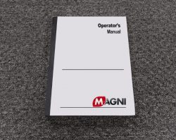 MAGNI RTH5.23SH TELEHANDLER Owner Operator Maintenance Manual