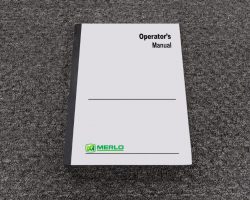 MERLO P60.10 EE TELEHANDLER Owner Operator Maintenance Manual