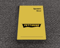 Pettibone 80-MKP Crane Owner Operator Maintenance Manual