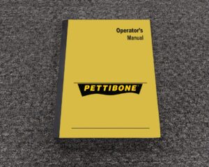 Pettibone CARY LIFT 204D Forklift Owner Operator Maintenance Manual