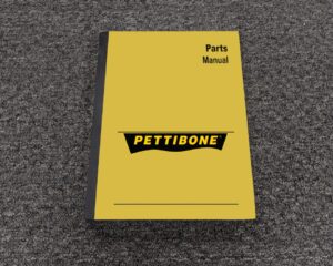 Pettibone CARY LIFT 204D Forklift Parts Catalog Manual