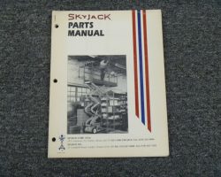 Skyjack 0 Lift Parts Catalog Manual