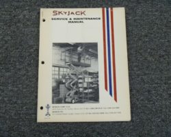 Skyjack SJ1056TH Telehandler Shop Service Repair Manual