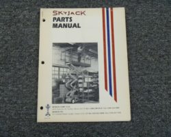 Skyjack SJ1056THS Telehandler Parts Catalog Manual