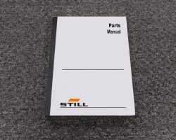 Still RX20-18 Forklift Parts Catalog Manual