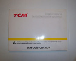 TCM FTB18-A1 Forklift Owner Operator Maintenance Manual