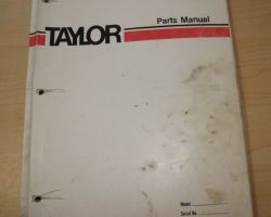 Taylor GT-120 Forklift Parts Catalog Manual