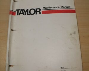 Taylor T-330M Forklift Owner Operator Maintenance Manual