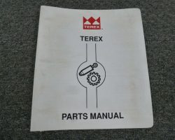 Terex A300 Crane Parts Catalog Manual