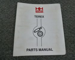 Terex AC100/4 Crane Parts Catalog Manual