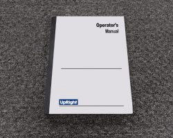 Upright MX15 Lift Owner Operator Maintenance Manual