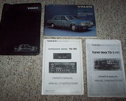 1985 Volvo 740 GL, GLE & Turbo Owner's Manual Set