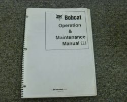 Bobcat CT1021 WHEEL TRACTORS Owner Operator Maintenance Manual