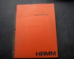 Hamm 3307 HT Compactor Shop Service Repair Manual