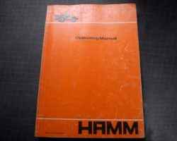 Hamm 3625 HT VC Compactor Owner Operator Maintenance Manual