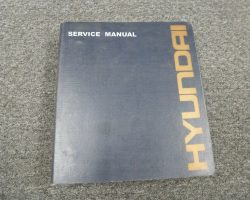 Hyundai ROBEX 125 LCR-9A  Excavator Shop Service Repair Manual