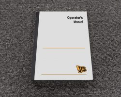 JCB 8065 RTS Excavator Owner Operator Maintenance Manual