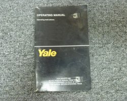 Yale GP030VX Veracitor Forklift Owner Operator Maintanance Manual