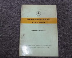 1959 Mercedes Benz 190D Owner's Manual