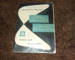1959 Volkswagen Beetle Owner's Manual