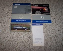 1989 Mercedes Benz 260E, 300E & 300CE Owner's Manual Set
