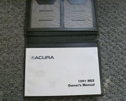 1991 Acura NSX Owner's Manual